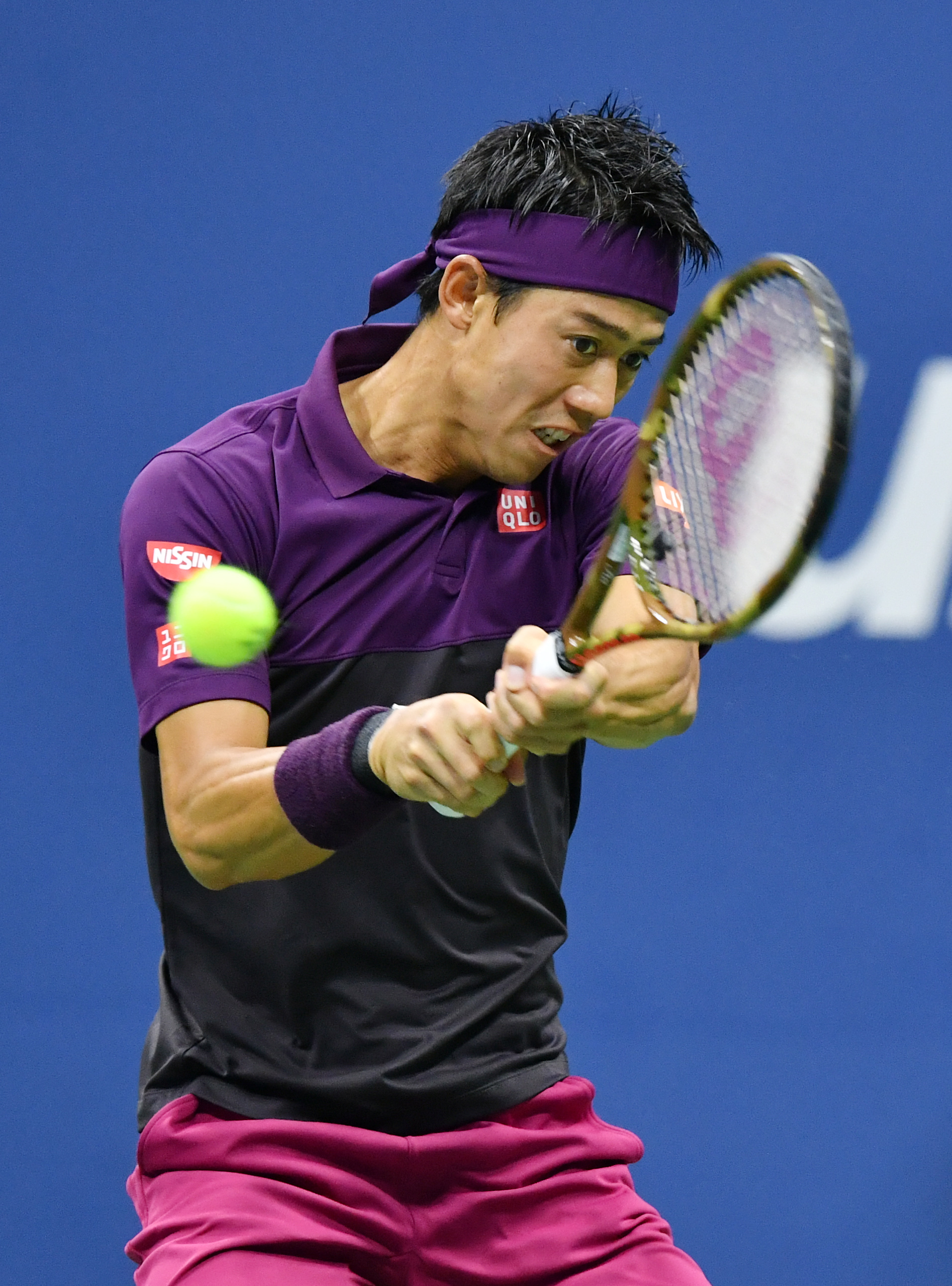 网球——美网:锦织圭无缘决赛(2)