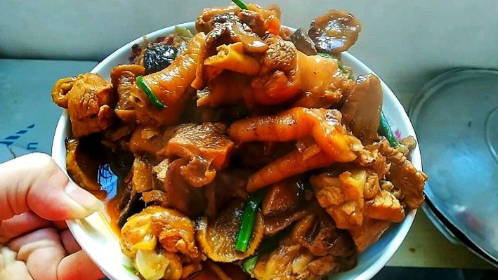 潮汕萝卜干焖鸡,好吃
