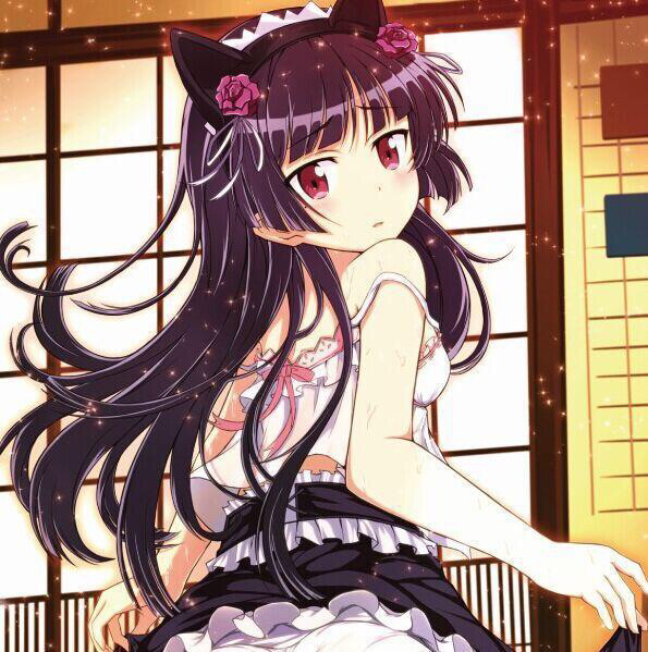 《轻音少女》:中野梓 体型娇小,稍稍青色的黑发并扎成双马尾,瞳孔的