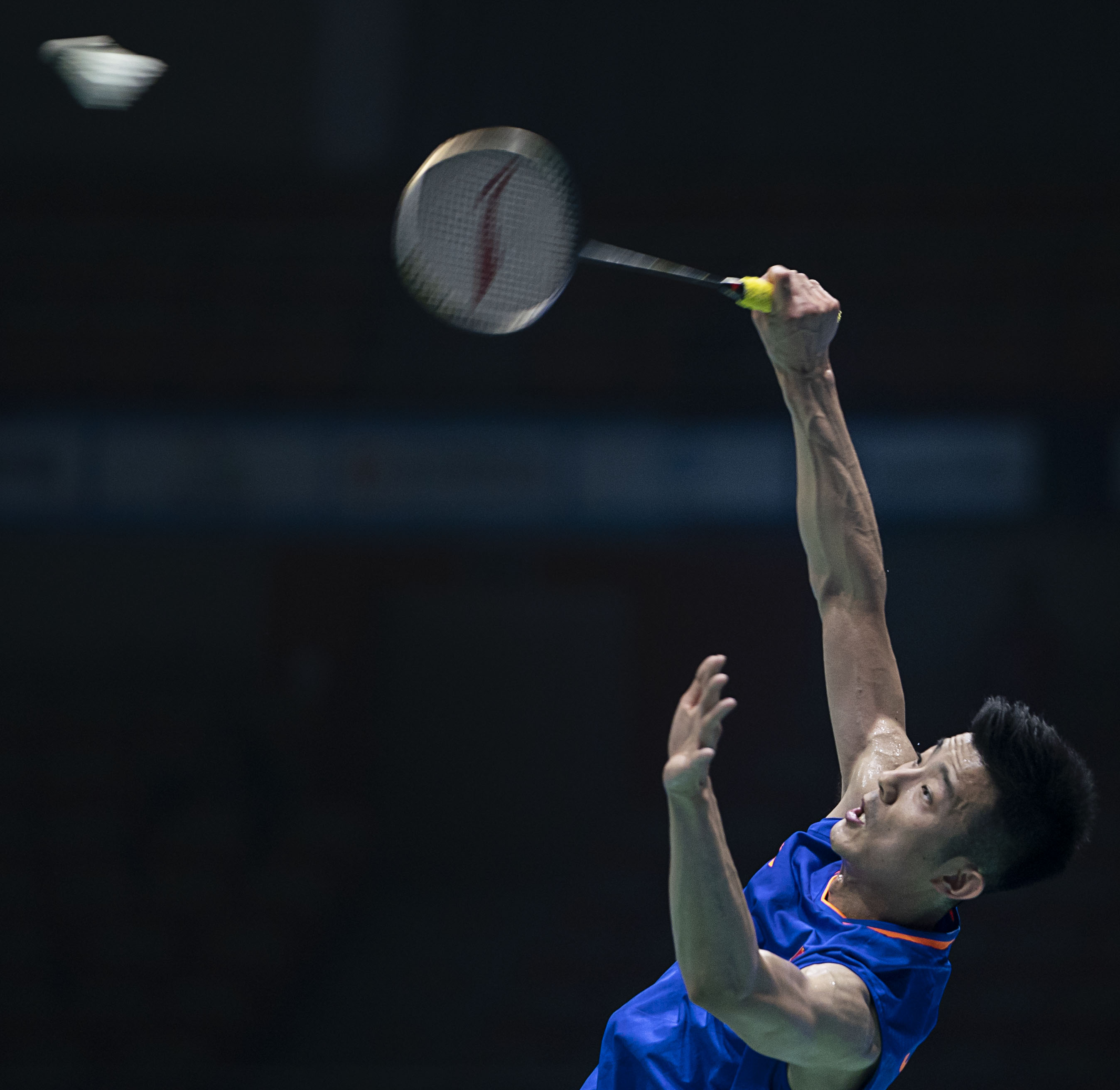 新华社照片,武汉,2019年4月24日    (体育)(2)羽毛球——亚锦赛:谌龙