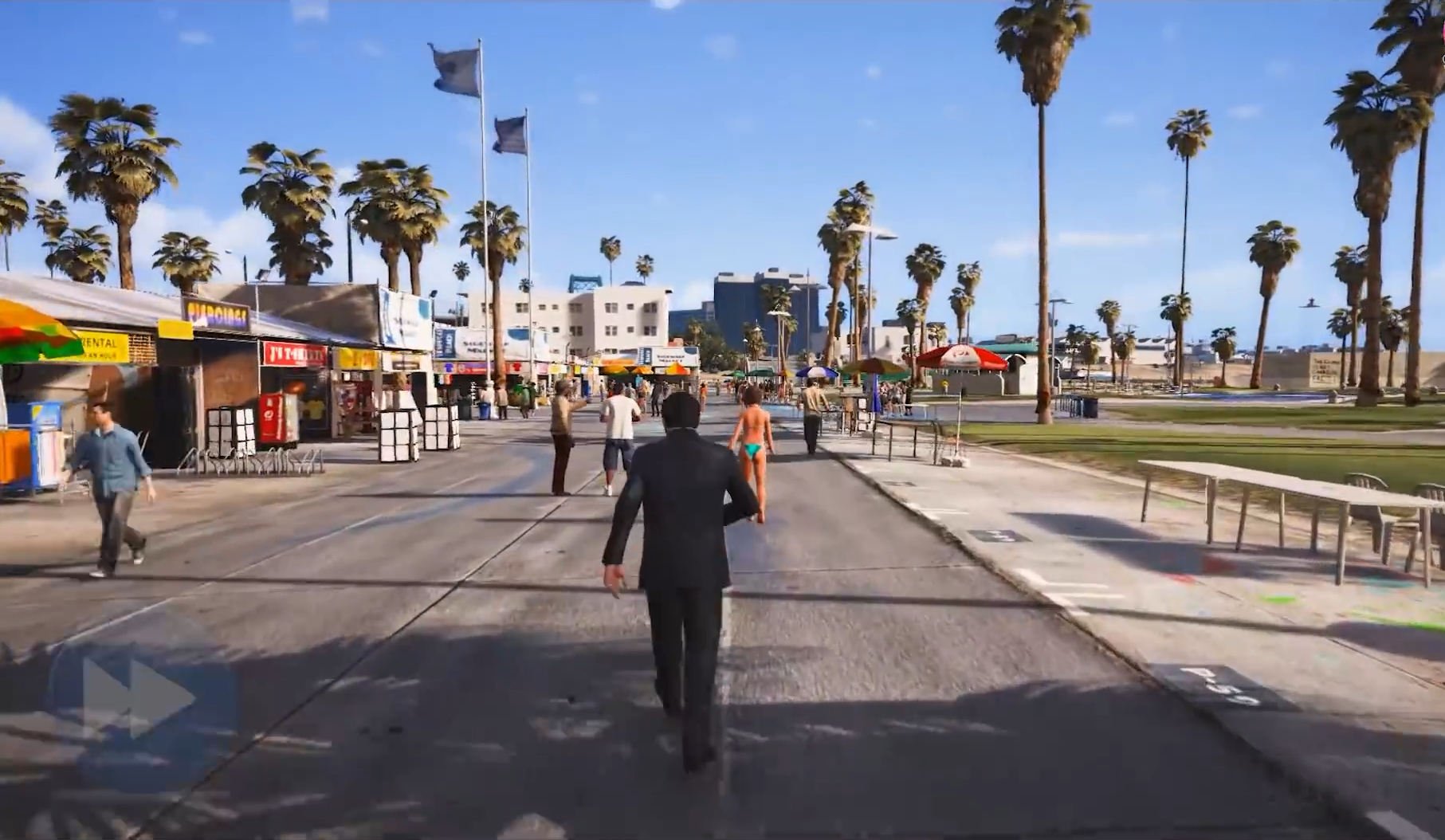 gta5:沙滩上的美女最后会去哪里?没想到她们竟然还会开车!