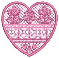 手工刺绣:漂亮的心形刺绣29款,十字绣和刺绣都有,适合新手练习