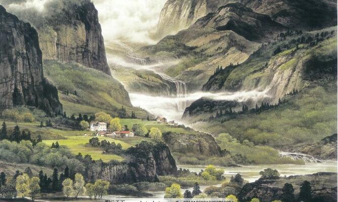 他把山水画的清韵和意境,用淡雅素洁的笔墨描绘得富有诗意!