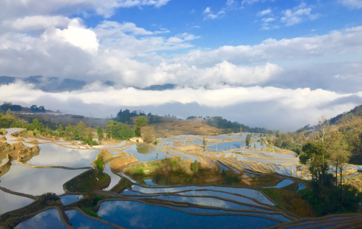 云南红河哈尼族彝族自治州"坝达景区"又叫麻栗寨景区