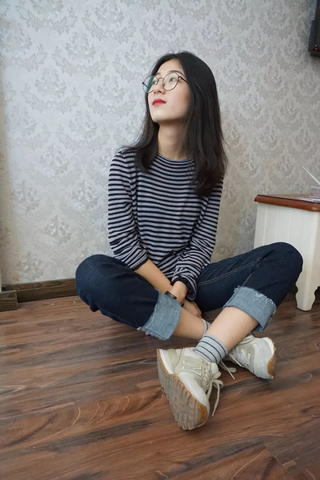 小女体质偏凉,夏天穿运动鞋厚棉袜一点不闷