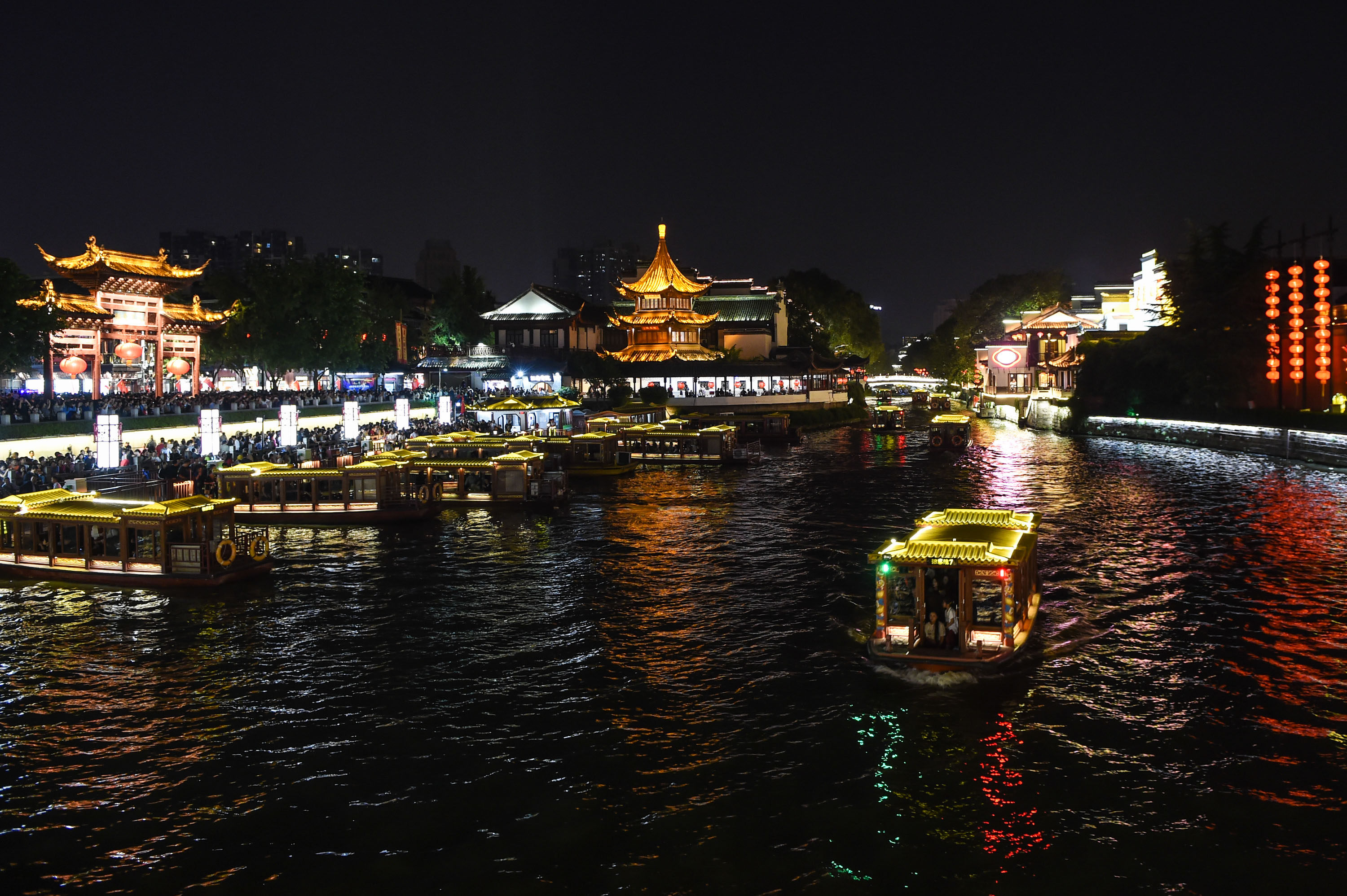 南京夜景图片真实图片