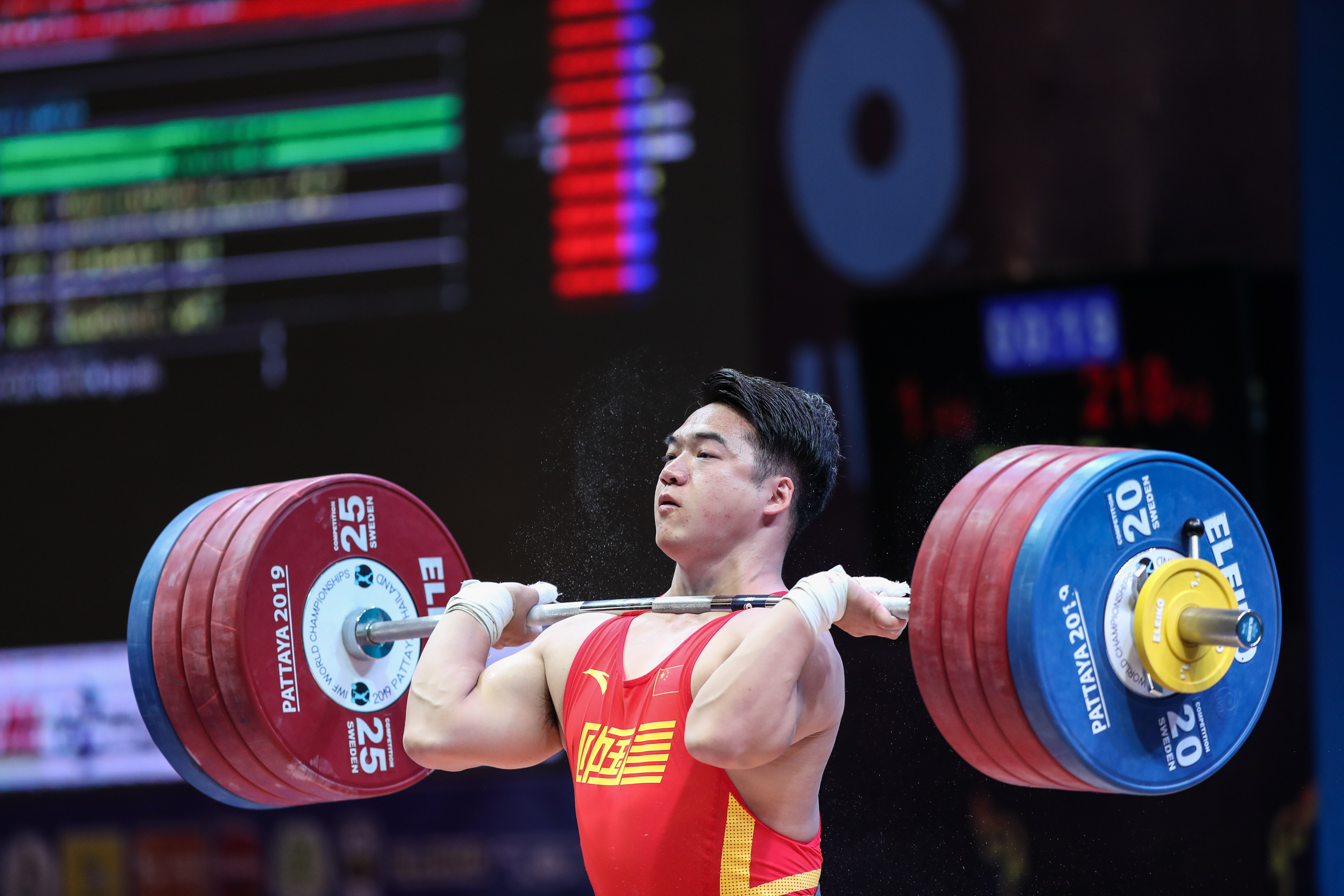 举重——世锦赛:田涛获得男子96公斤级两金一银