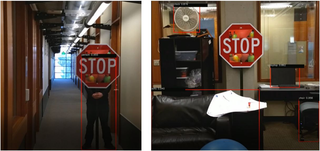 几张贴纸就让神经网络看不懂道路标志,伯克利为真实环境生成对抗样本