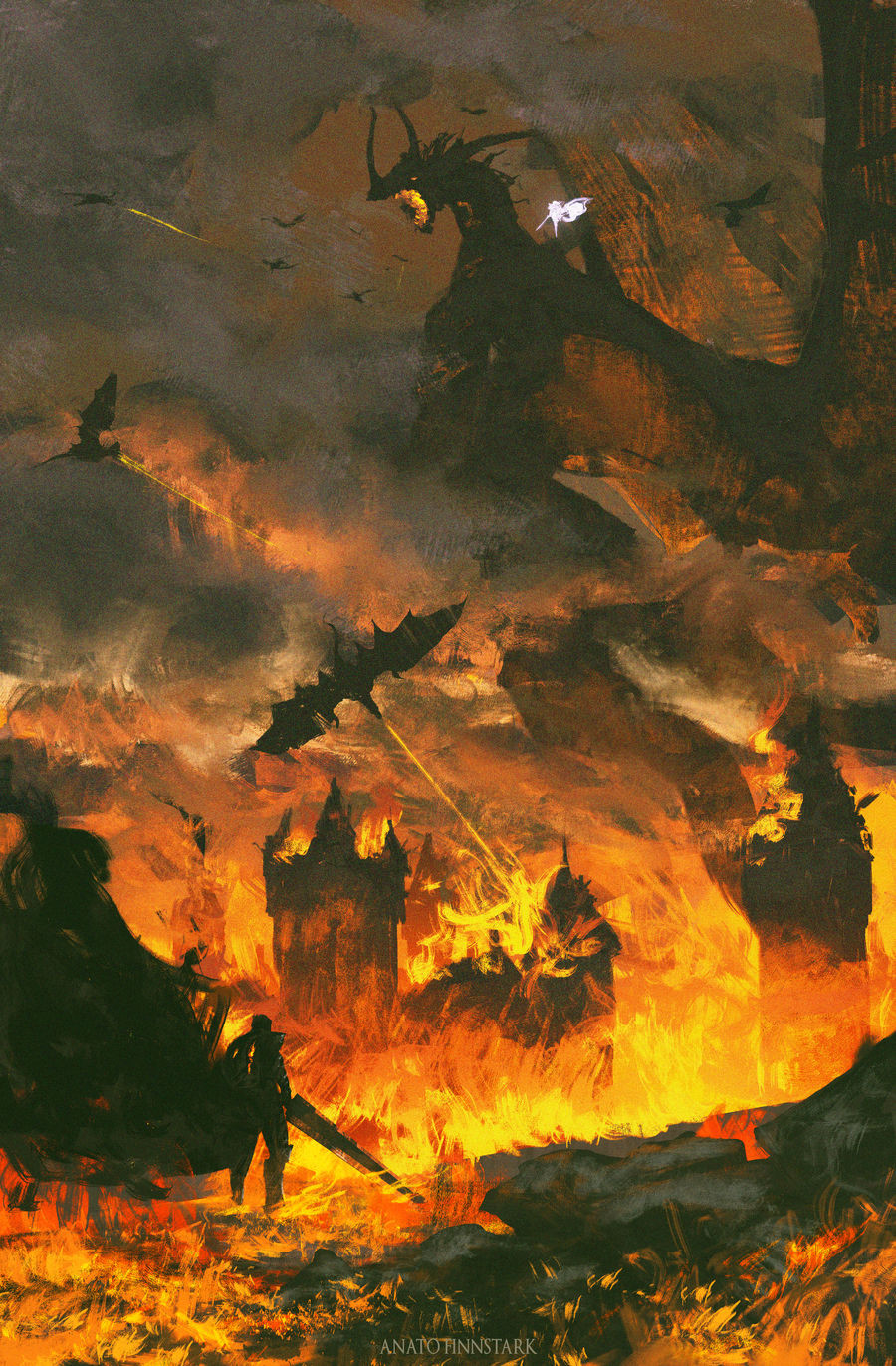 法国插画师"anatofinnstark"梦幻场景作品