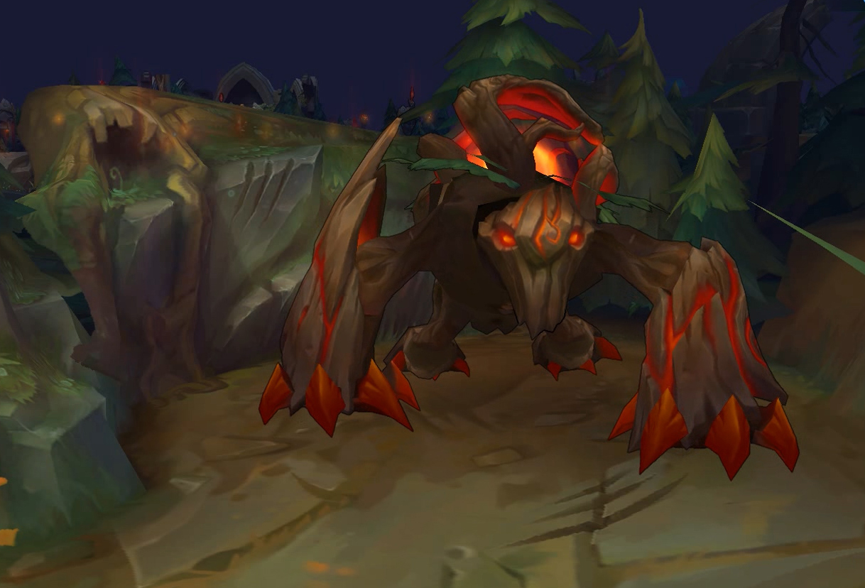 3d英雄联盟lol:红buff这么丑,蓝buff却显得很有灵性,小龙很矮