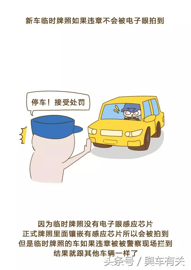 新車掛臨牌,如果違章拍到,會被罰麼?