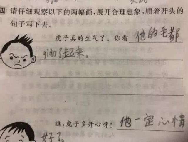 小學生奇葩作業走紅,父母看完笑得肚子疼,老師看完:都是人精!