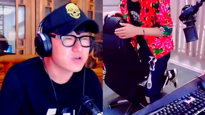 舞帝大佛和王小利互动礼物,王小利输了骑马舞!