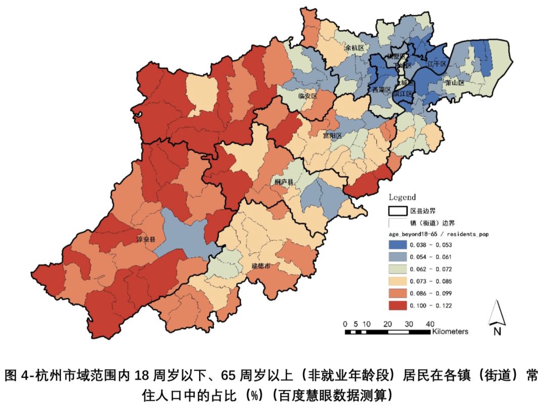 杭州人口密度图图片