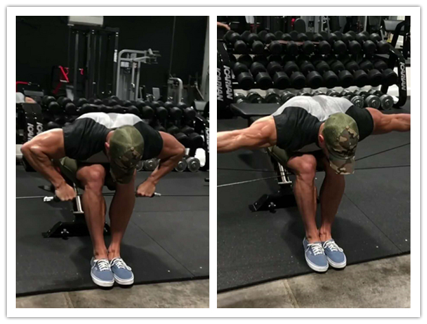 全民健身第229课:拉力器俯身臂屈伸,训练肱三头肌,麒麟臂必练