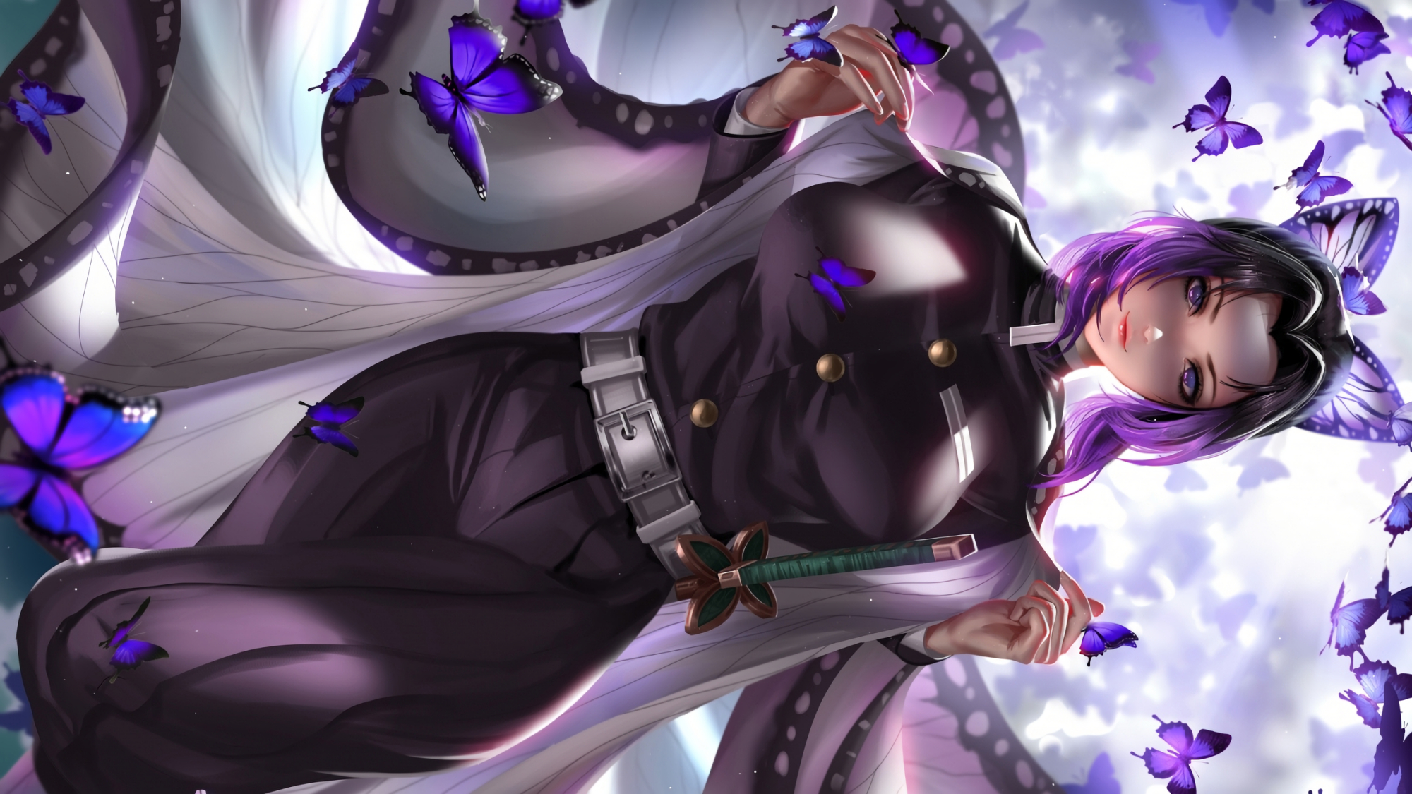 鬼灭之刃 蝴蝶忍高清无水印壁纸奉上