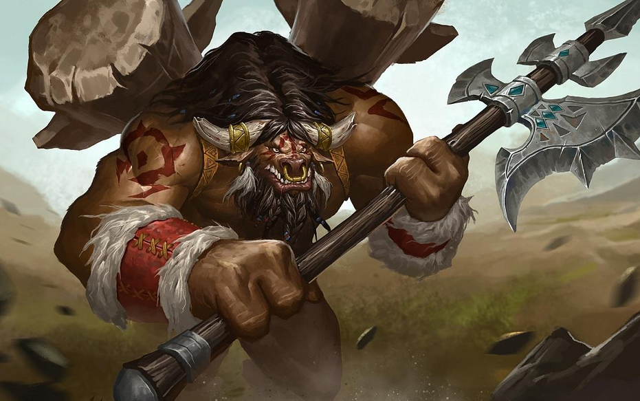 贝恩·血蹄,牛头人酋长,在漫长的岁月中玩家都觉得贝恩年龄太少,不