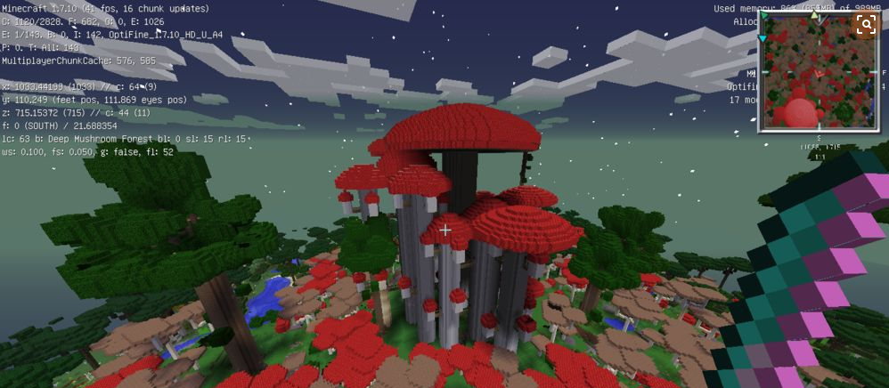 我的世界:蘑菇岛的菌丝能养殖哞牛,暮色森林的巨型蘑菇了解下!