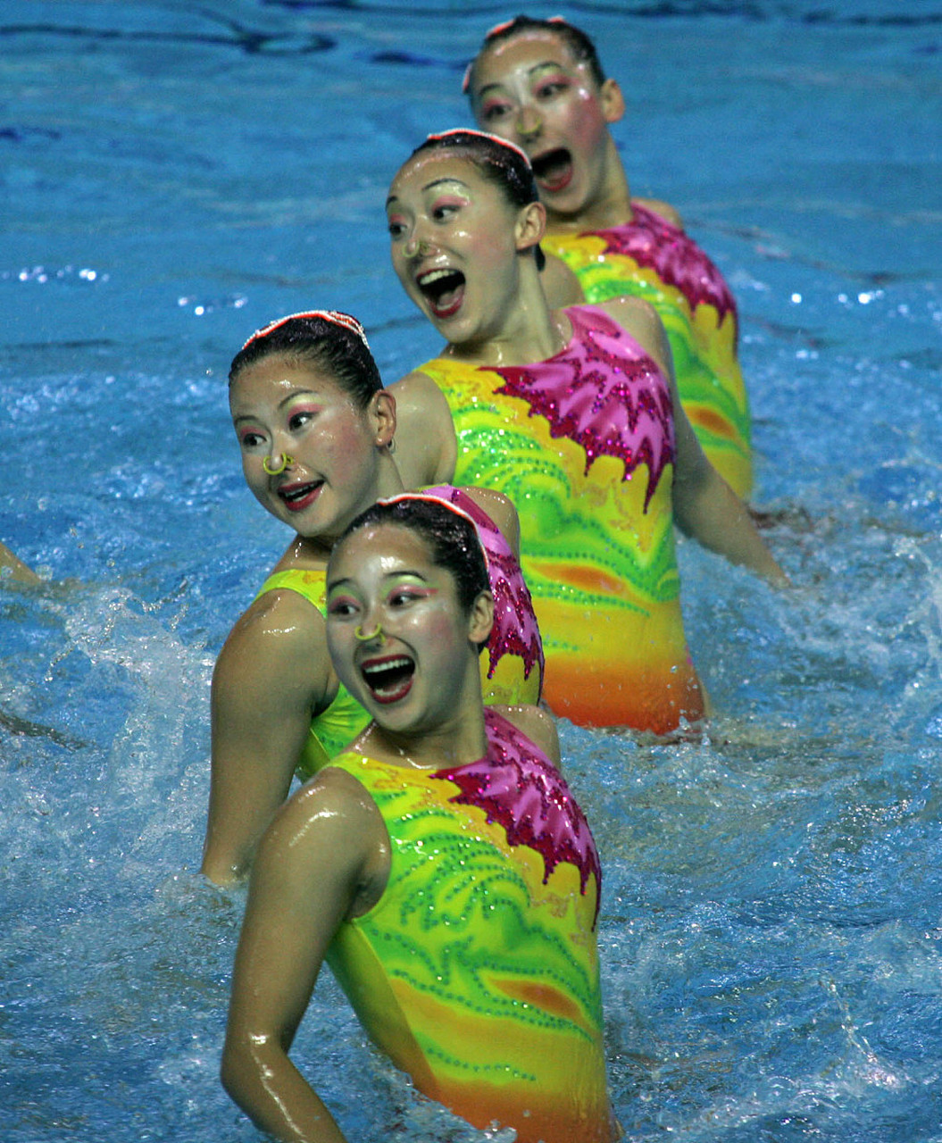 中国花样游泳双人图片