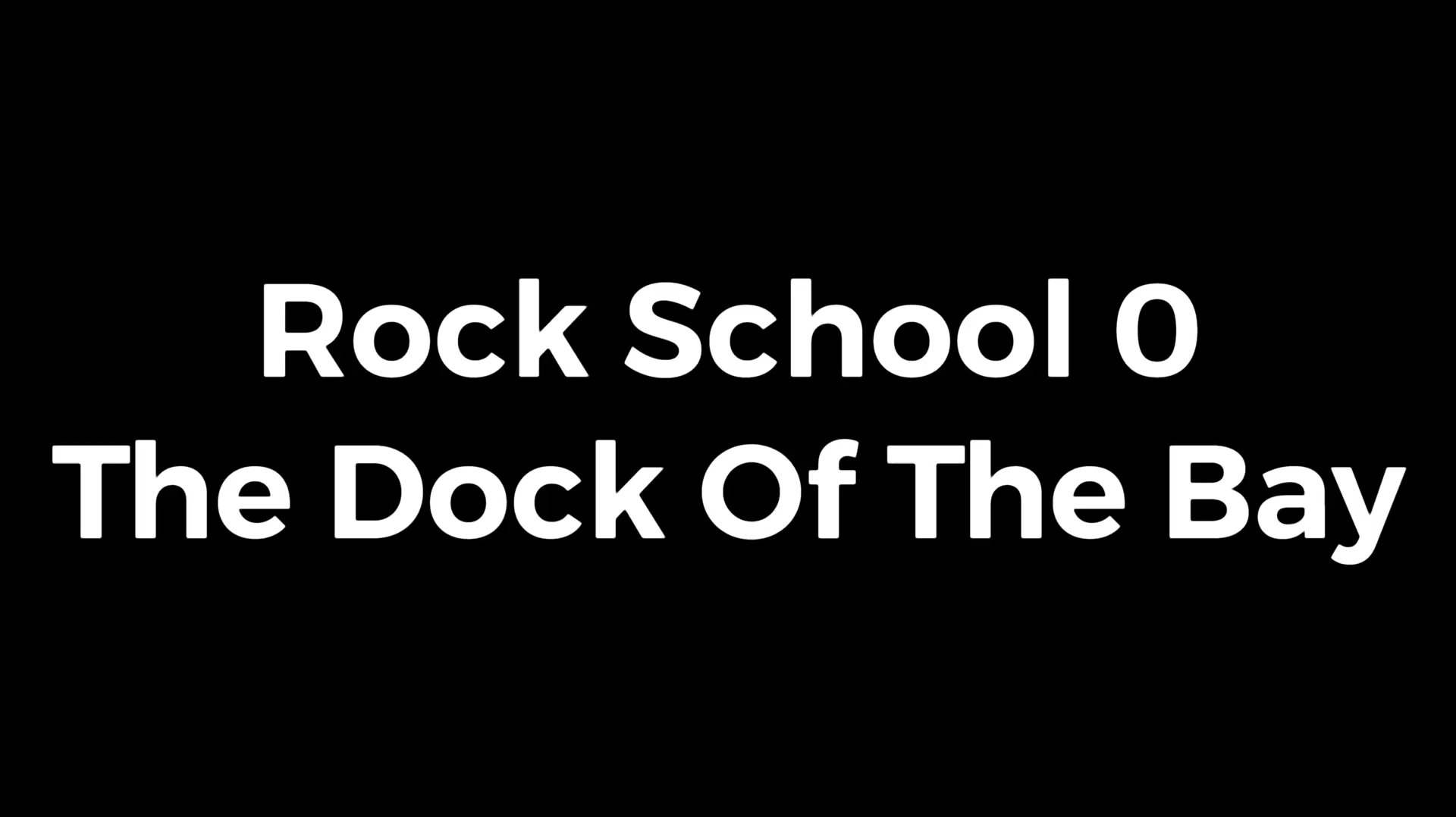 [图]「架子鼓」Rock School 0 The Dock Of The Bay(带谱)-鼓手