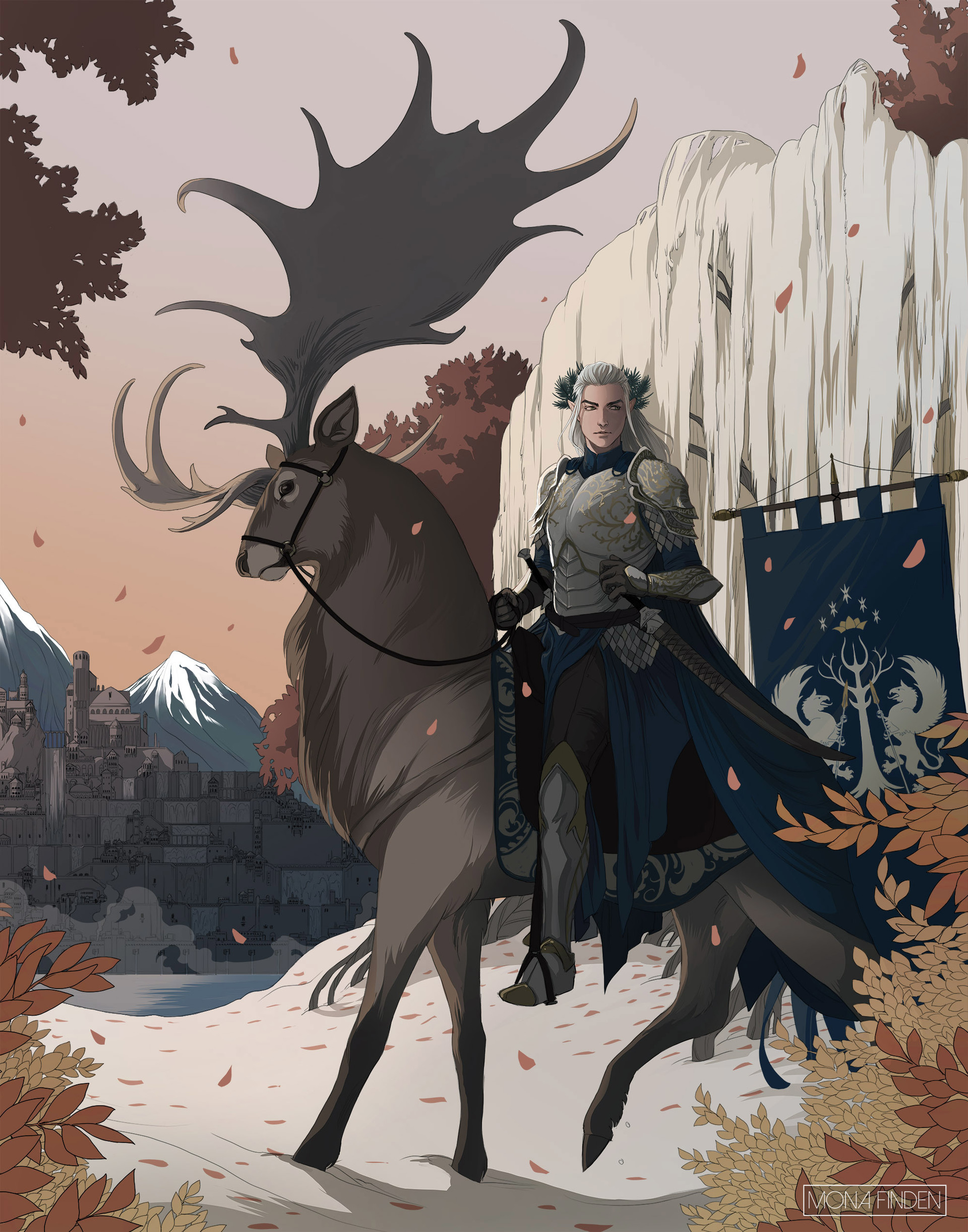 挪威插画师"mona finden"个性插画作品