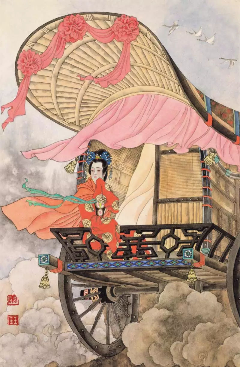 工笔画大家萧玉田人物画作品欣赏!