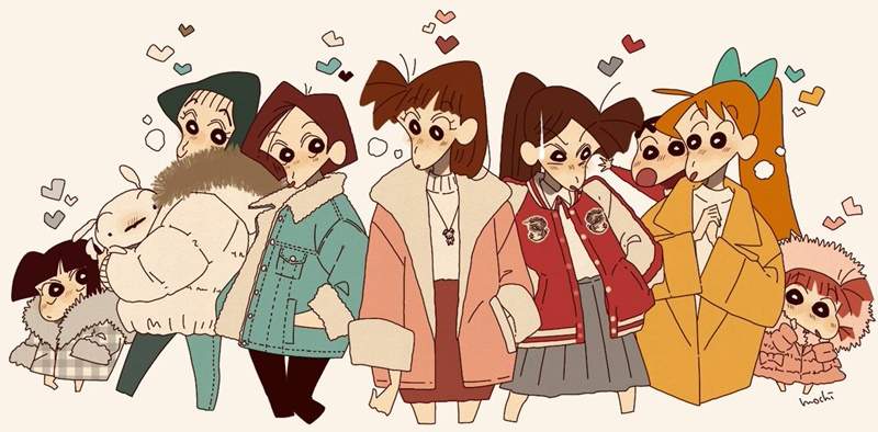 这版的薇薇和娜美喜欢吗?蜡笔小新风格的海贼王与名侦探柯南