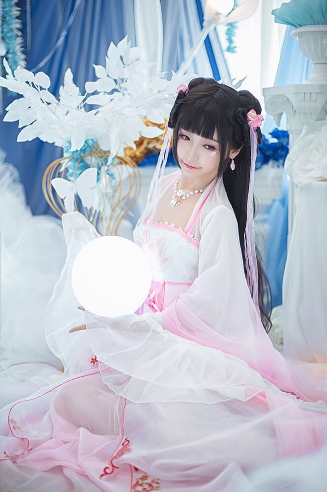 桃夭灼灼,丹华烈烈,云裳羽衣桃夭cos