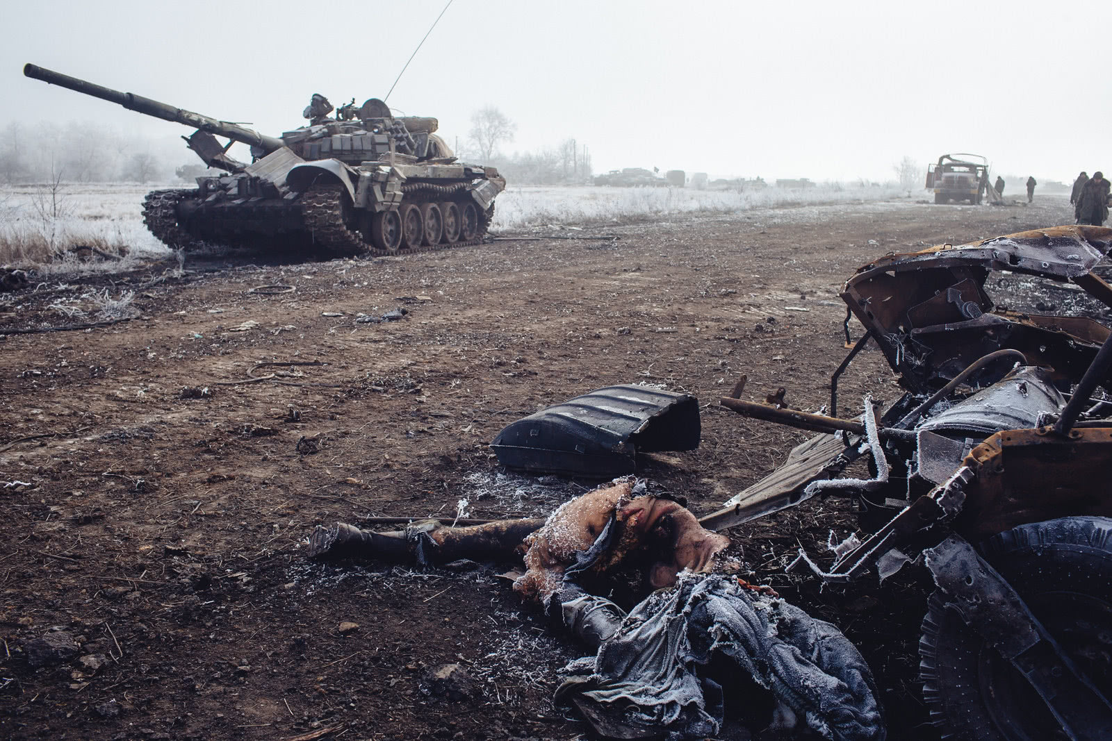 东乌克兰战争实拍图片
