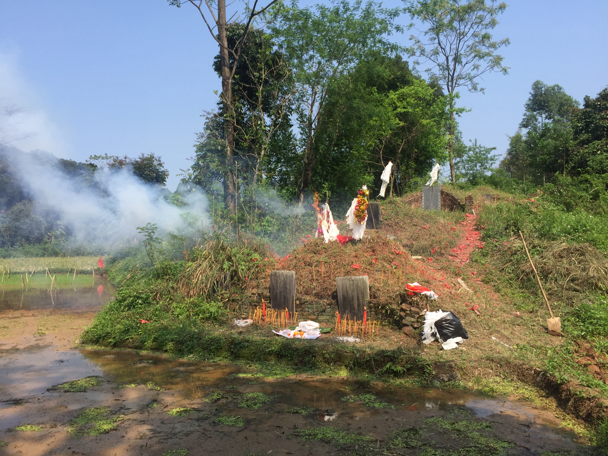 清明节扫墓变成了鞭炮会,农村老人看了直摇头