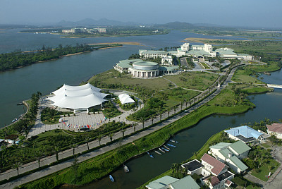 博鳌水城,通讯畅通,交通发达,景色优美极了