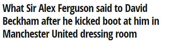 弗格森再谈飞靴门:球员不能凌驾于主帅之上