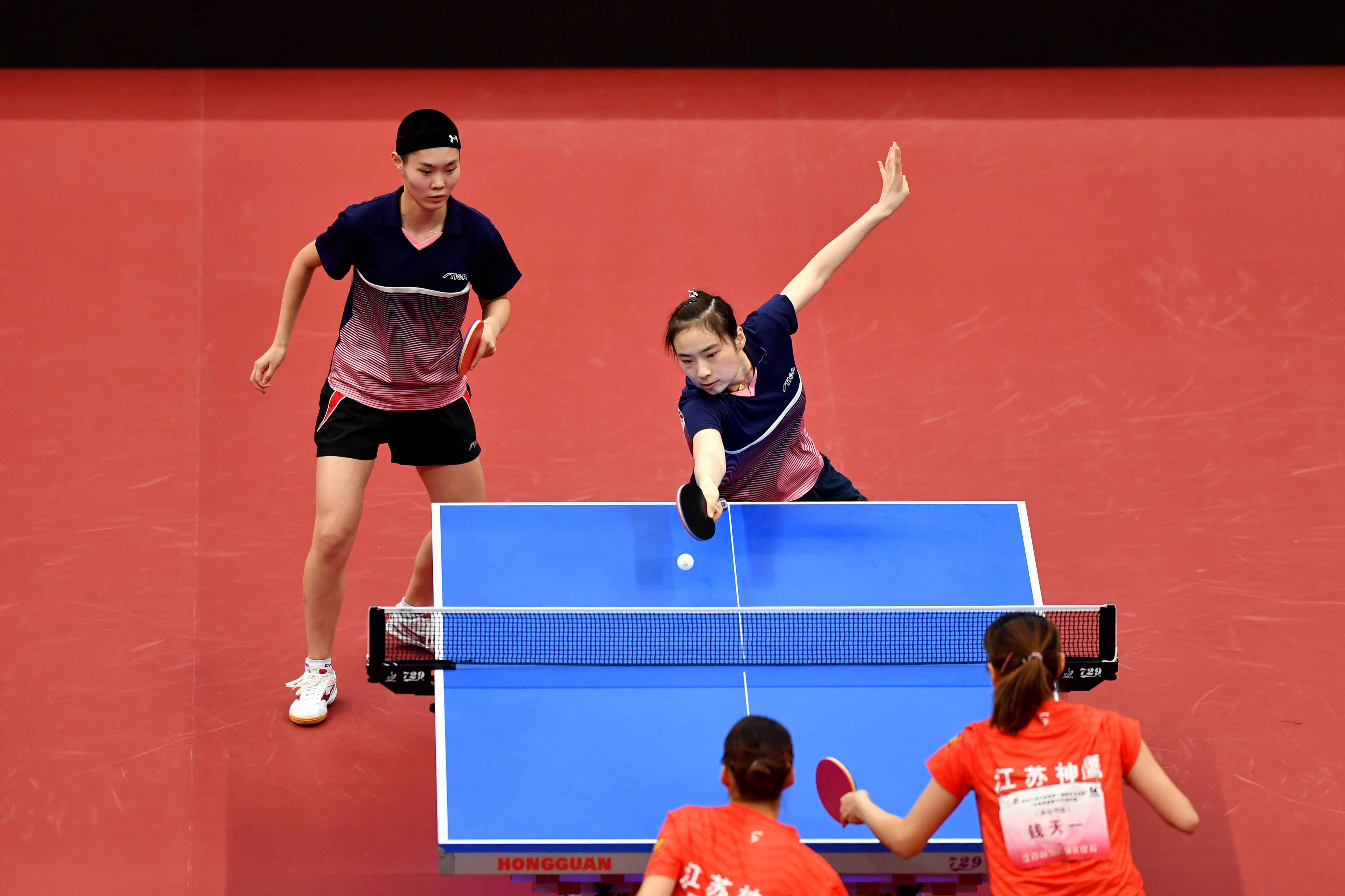 乒乓球——体校甲组女子双打决赛赛况