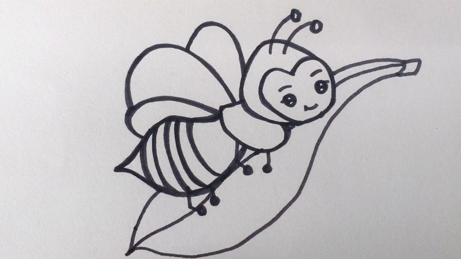 简笔画教你画卡通蜜蜂