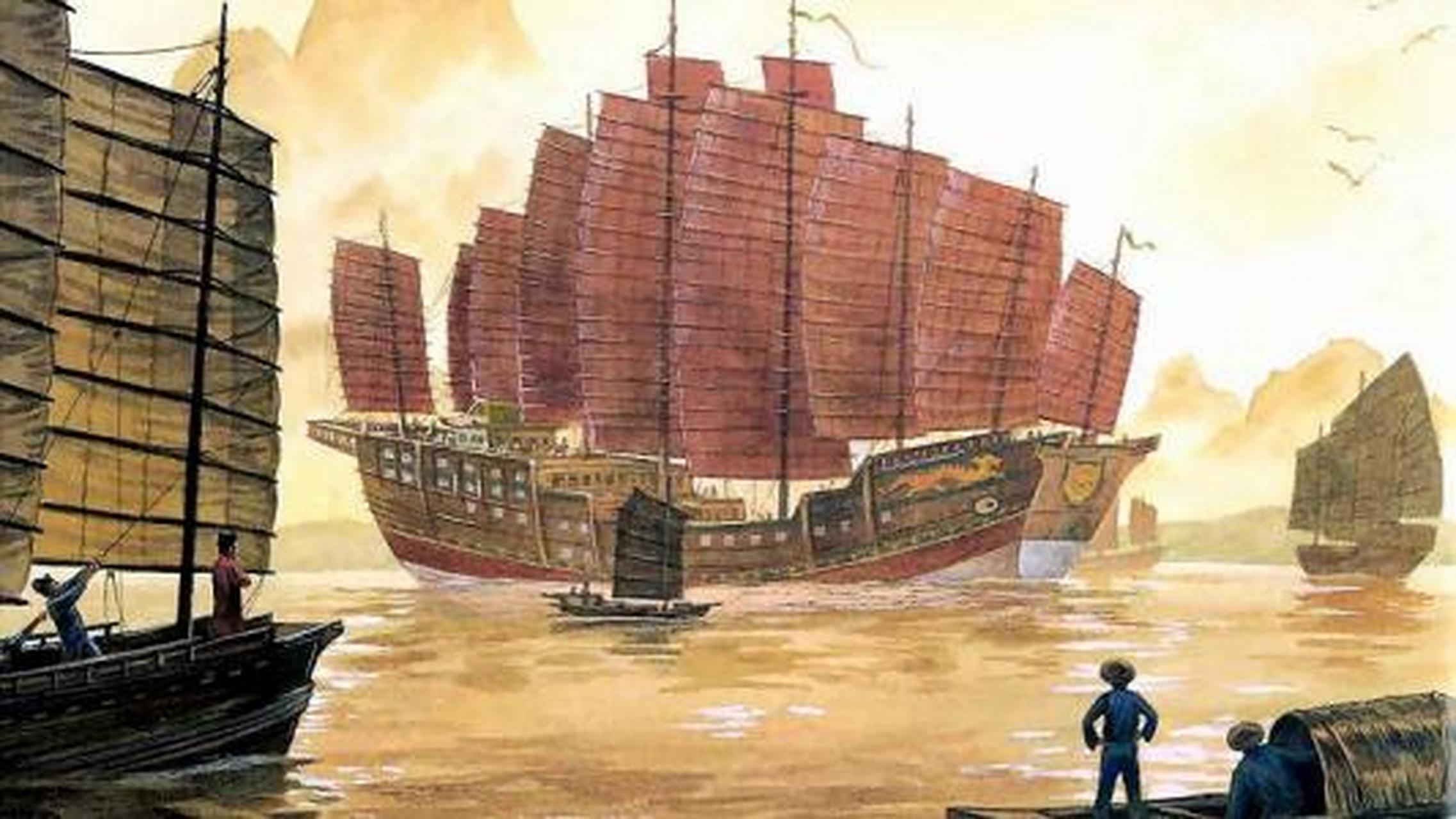 奇葩冷知识#【历史冷知识】郑和下西洋的船队中吨位最大的宝船排水量