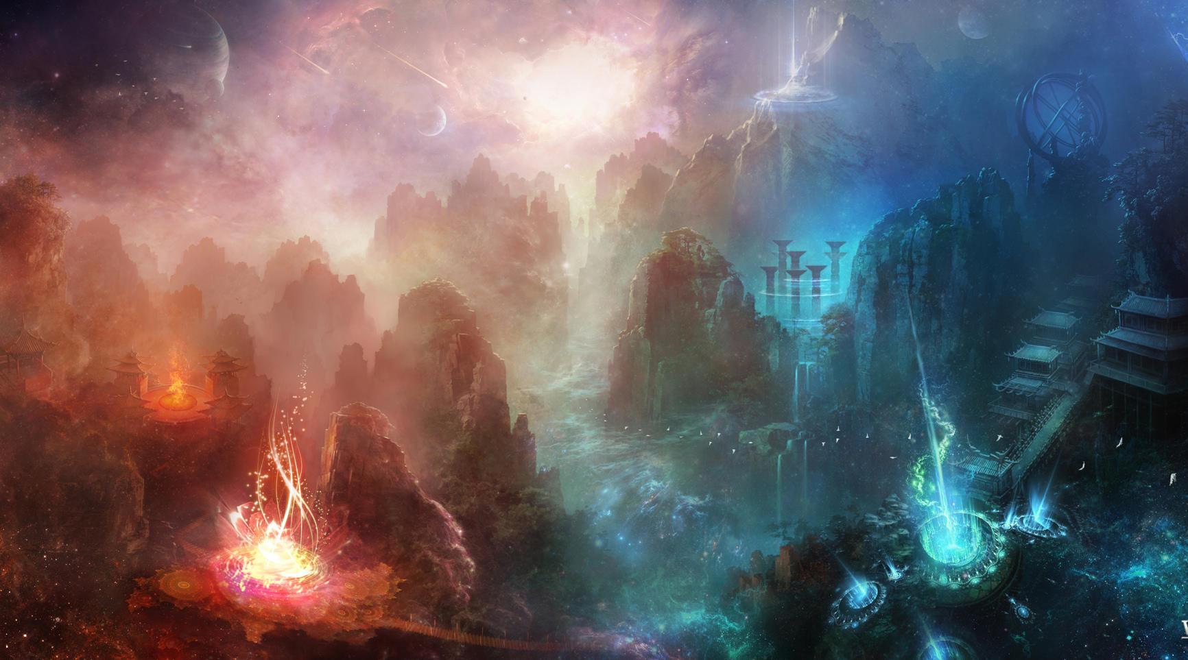 国人插画师一组场景插画和概念设计作品!浓浓魔幻风很有震撼力!