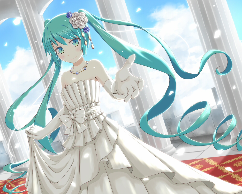 二次元美图欣赏:假如你们的二次元偶像初音结婚了,你们会伤心吗