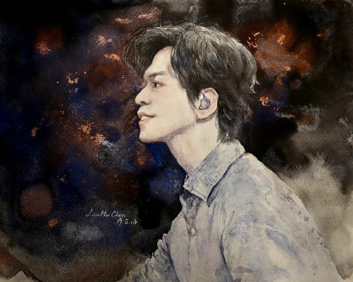 李健听友必藏:素描里的超帅李健