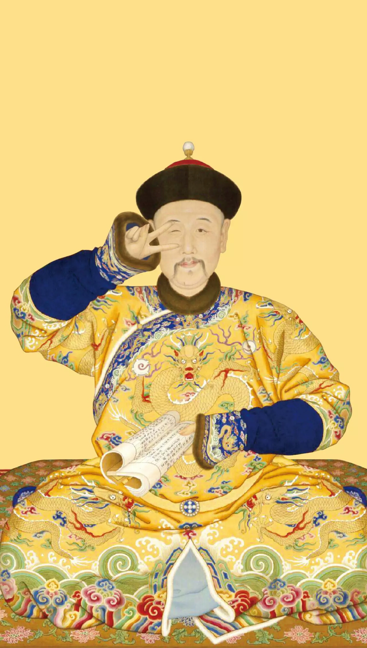 魔性故宫手机壁纸:康熙帝和宫妃们也是可以很萌很潮的!