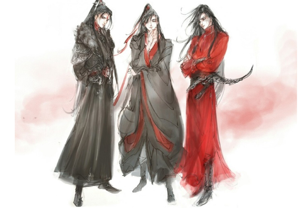 画风精美的墨香儿子,冰秋超级般配,忘羡神仙眷侣,花怜绝美爱情