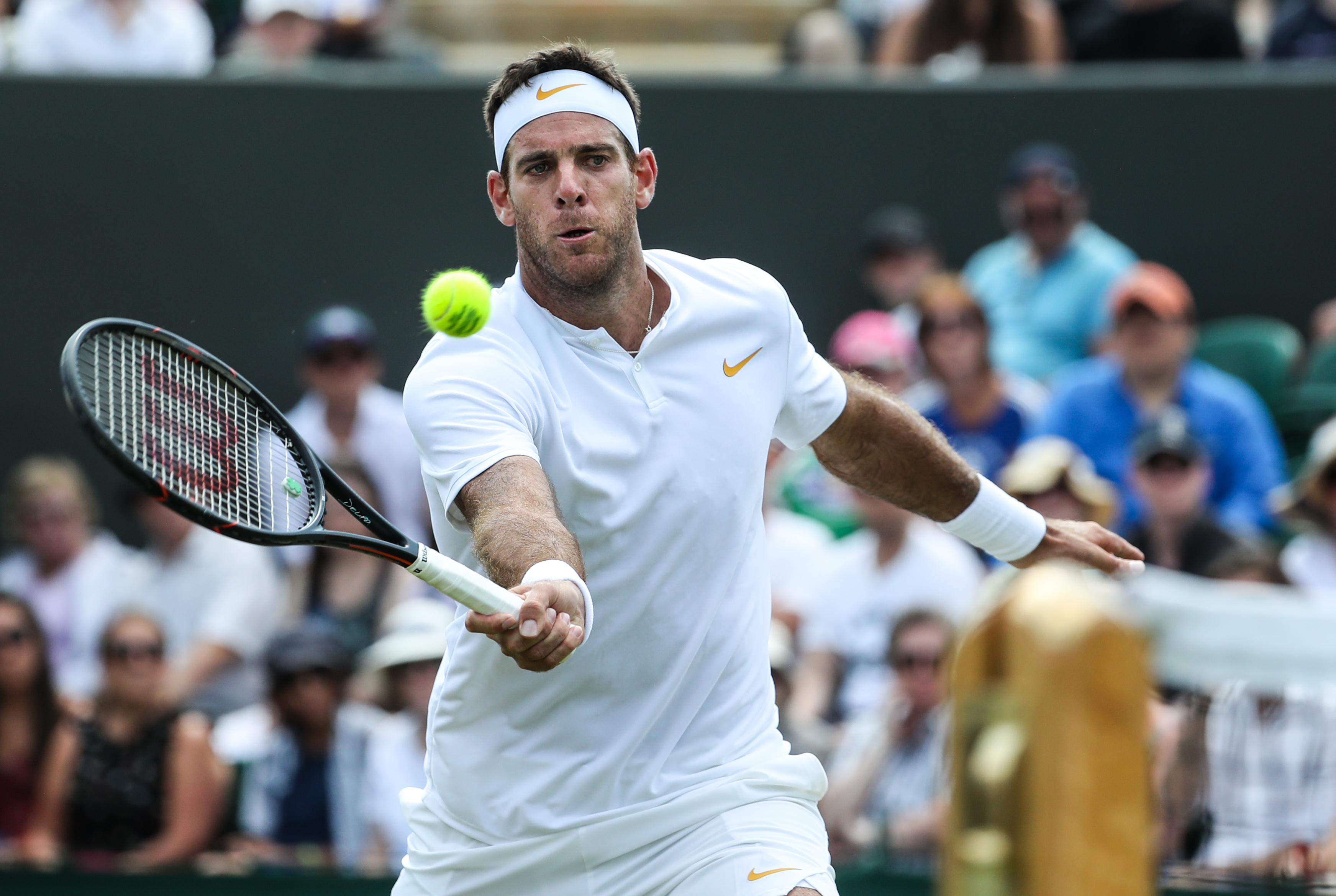 网球——温网:德尔波特罗晋级第四轮