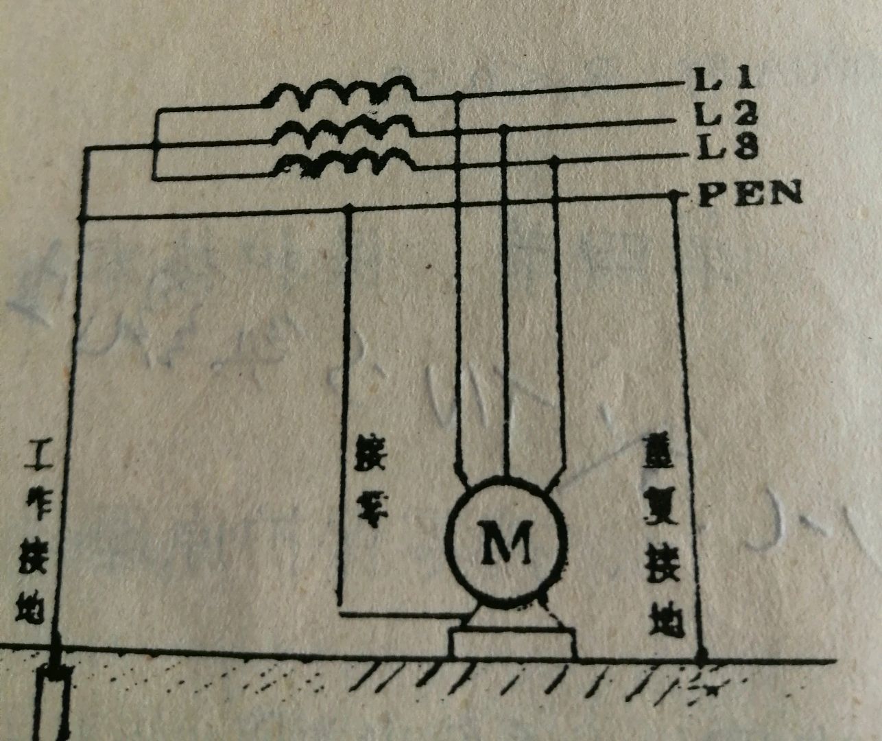 共用零线接法的接线图图片