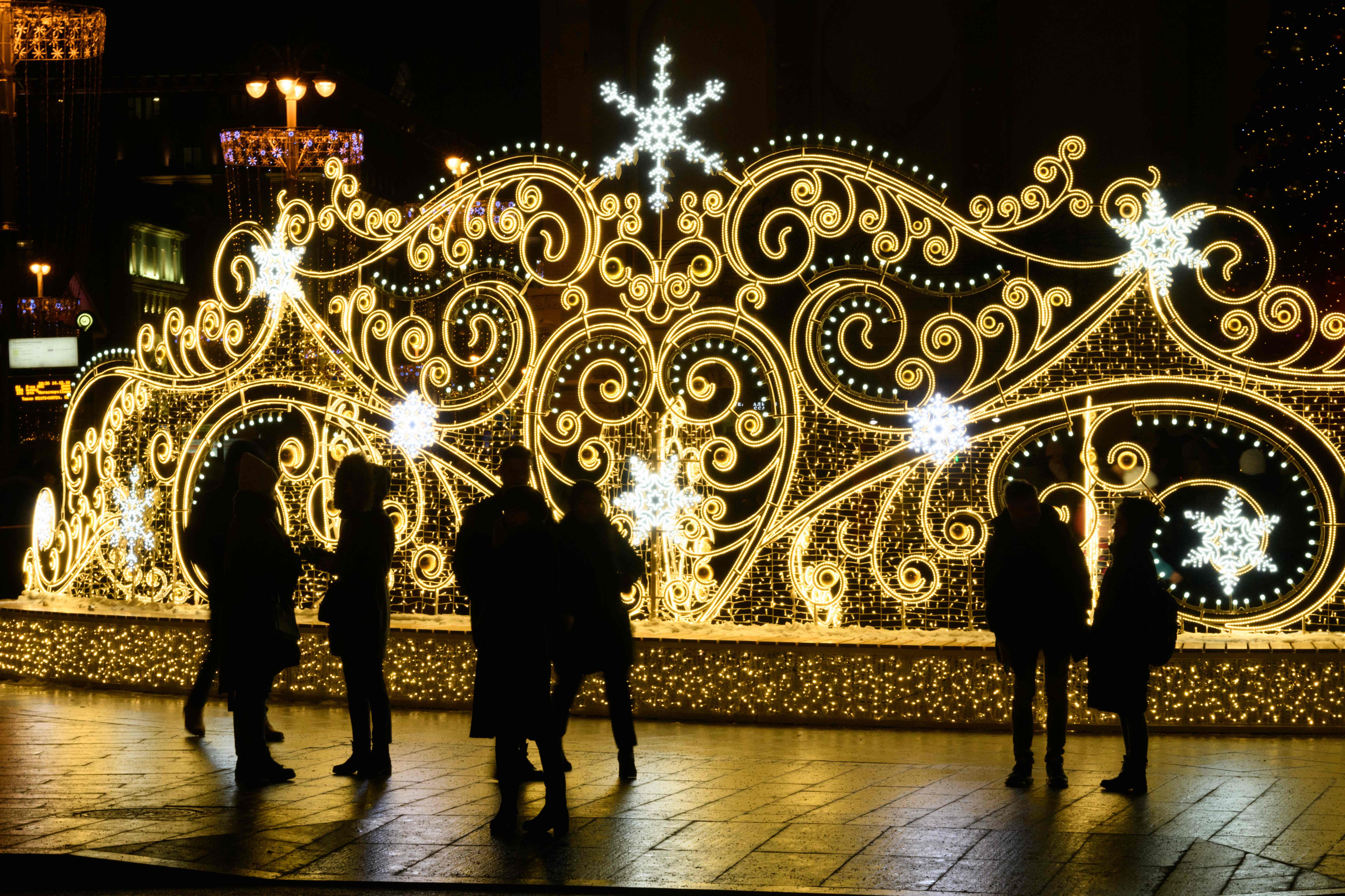 节日灯光装饰莫斯科(1)