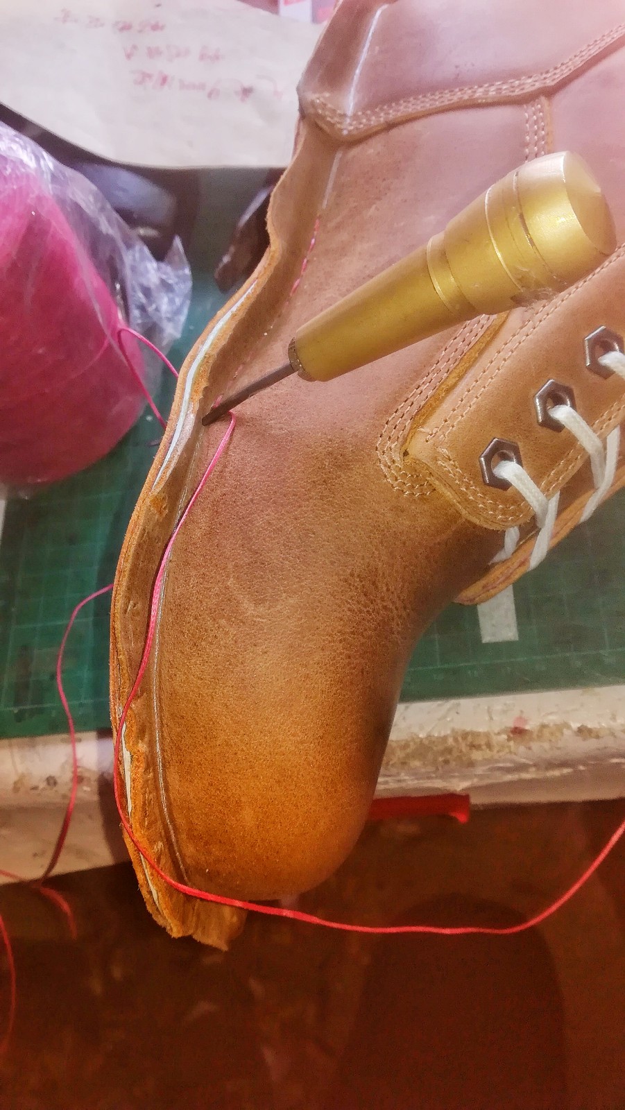 就是这样咯,我的做法是外上线和传统的固特异不一样,固特异是内上线