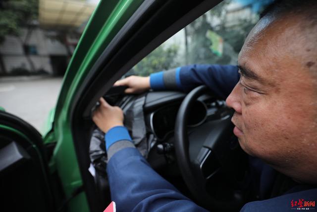 出租车监控设备十几秒射穿塑料袋!司机称眼睛流泪