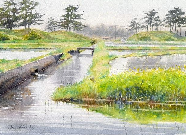 美图:田园风景水彩场景插画集分享