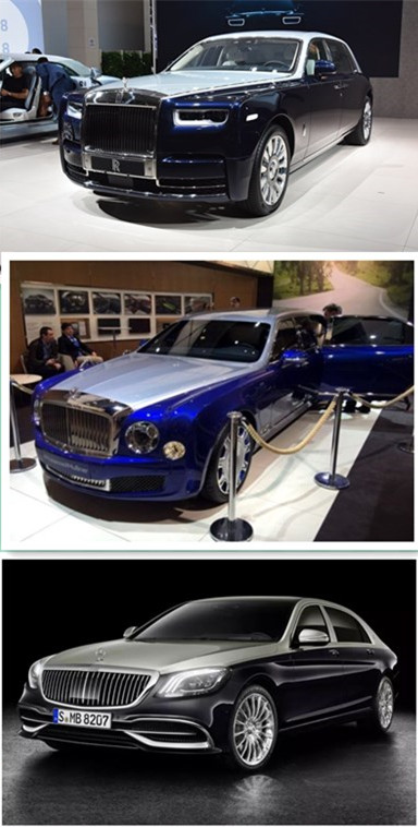 顶级豪华轿车幻影,慕尚,s68的123之争