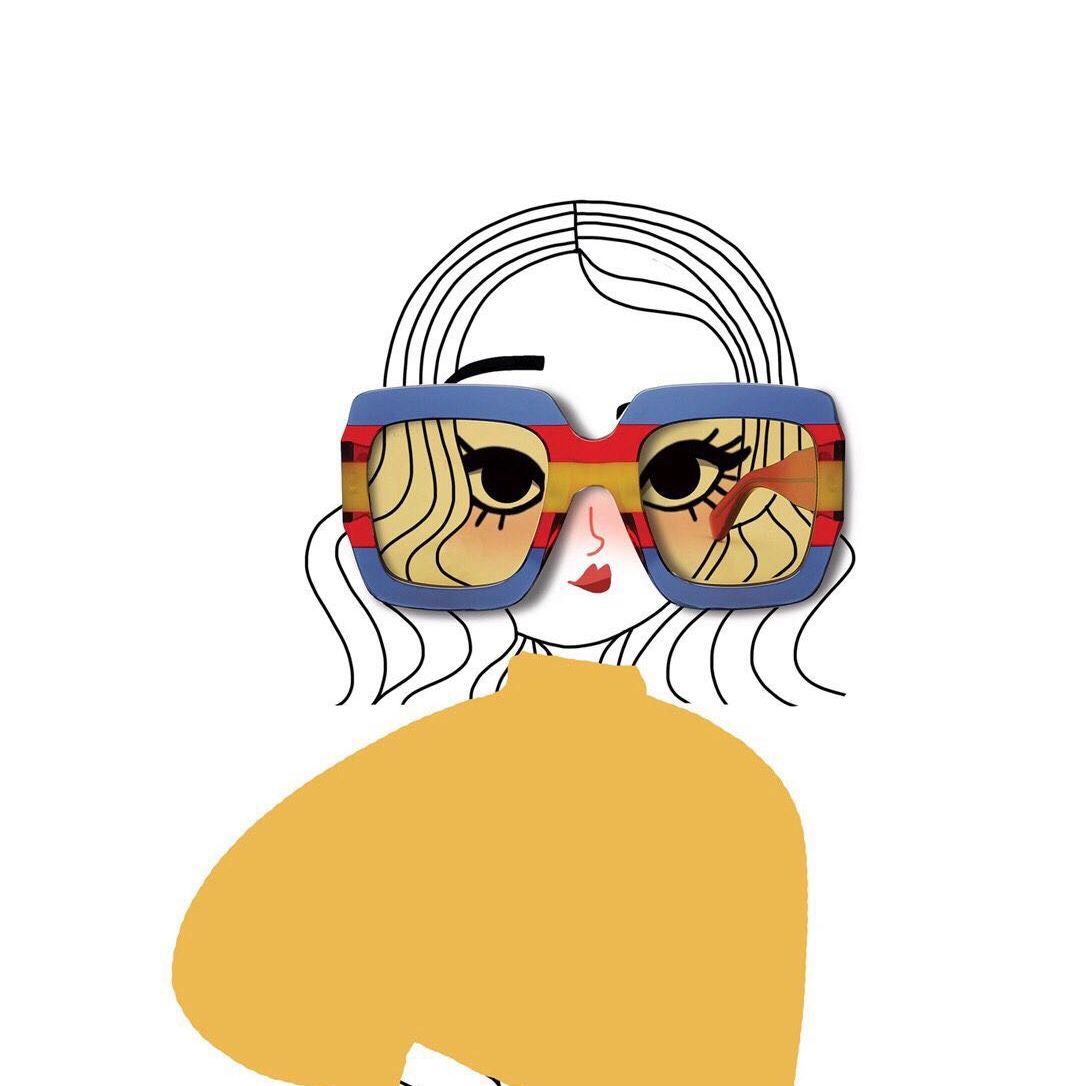 becha 数字拼贴肖像画欣赏 @cci中国动漫插画