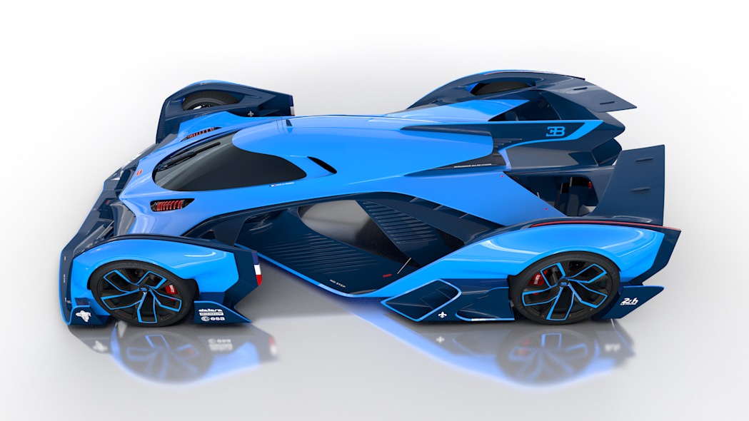 来自未来的赛车 bugatti vision le mans
