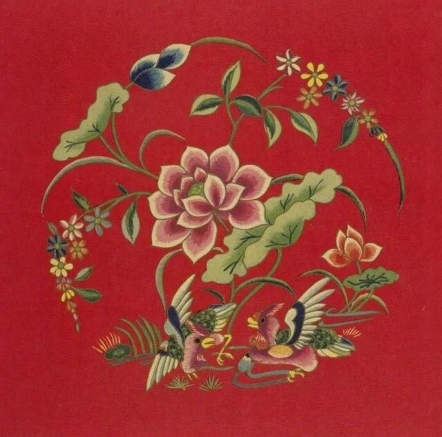 龙凤吉祥团花图案,收藏有益!